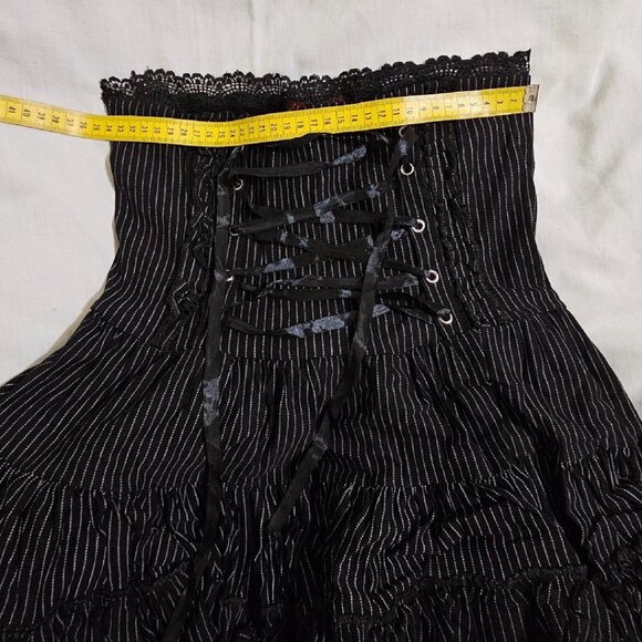 ACDC RAG - Lolita Ruffle Pinstripe Skirt - Picture 3 of 7